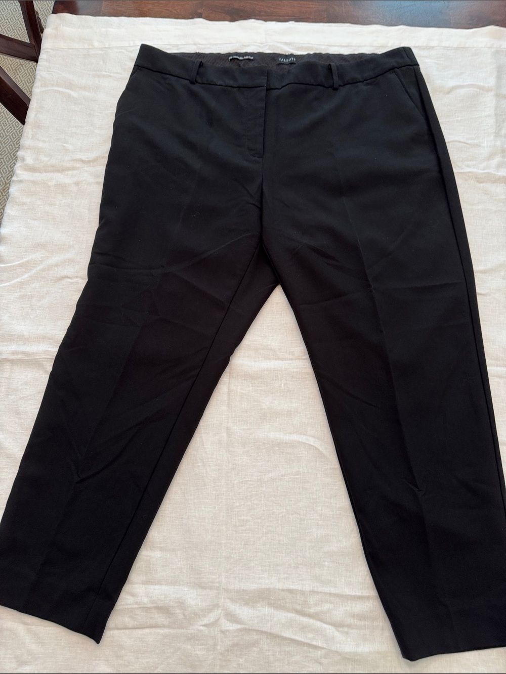 Talbots Black Black Hampshire Ankle Dress Pants